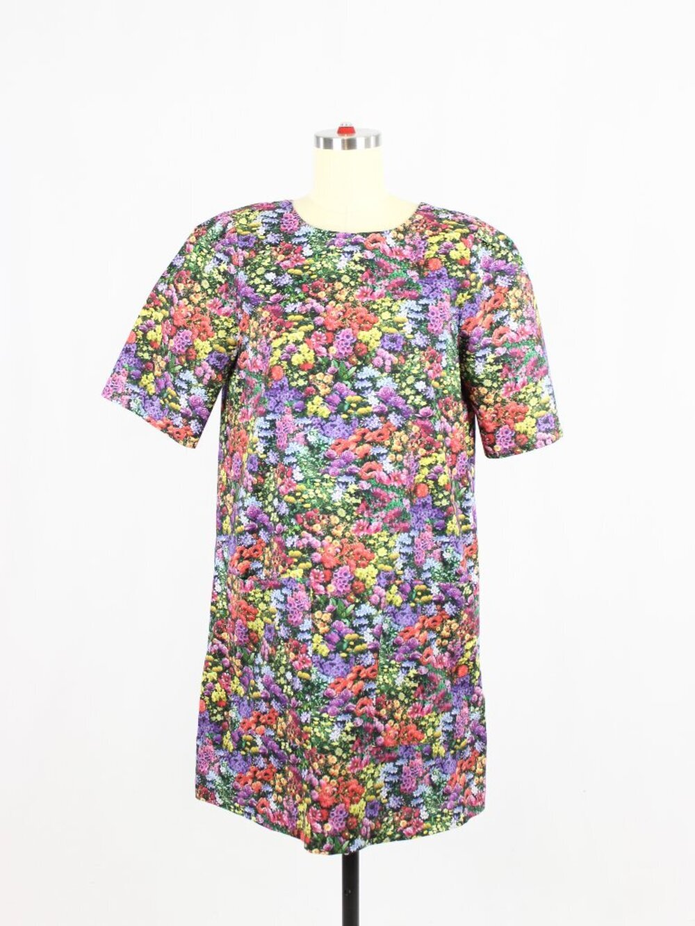 BIRDS OF NORTH AMERICA Cottontop Floral Cotton Canvas Shift Dress, Size S